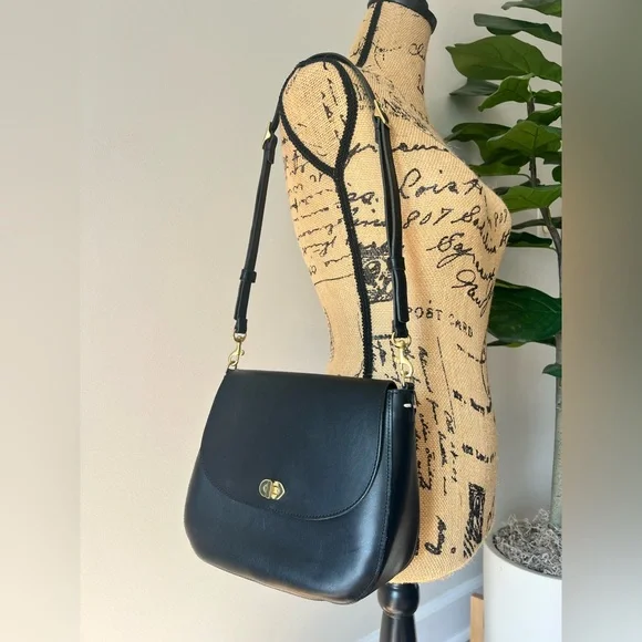 Clare V clack Louis Turnlock Leather Crossbody Bag - Picture 9 of 9